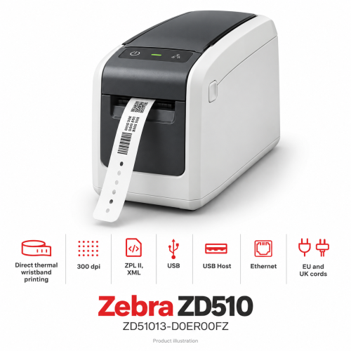 Zebra ZD510 Wristband Printer